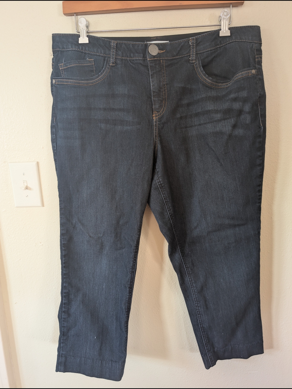 Christopher & Banks Dark Wash Women's Jeans 16P (Altered)